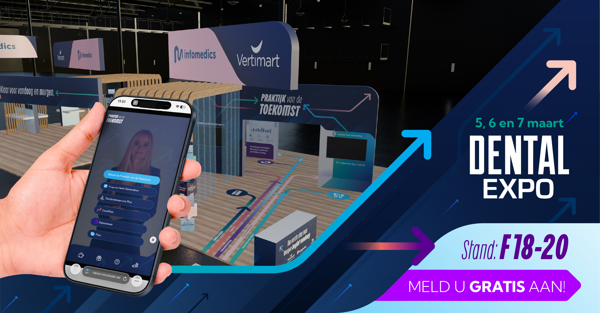 Interactive trade show booth video